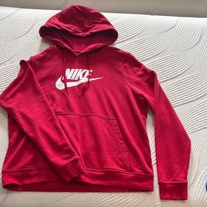 Nike women’s Large Bold Red Hoodie sweatshirt